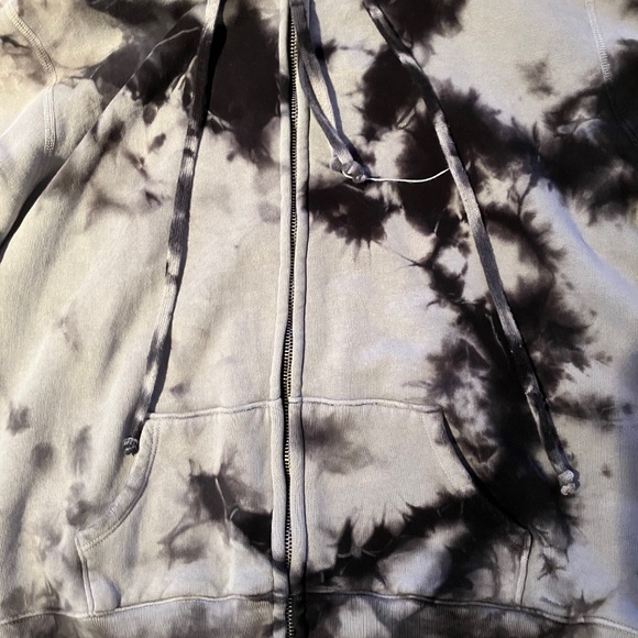 Nili Lotan Tie-Dye Black and Gray Hoodie -- Matching Pants Listed Too! size L - Picture 4 of 6